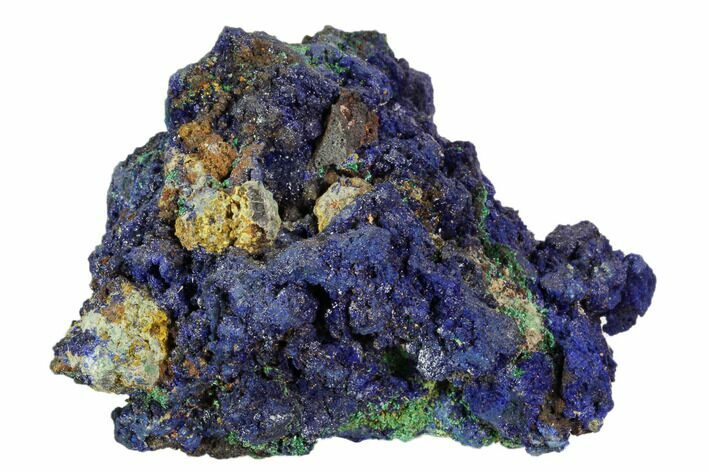 Sparkling Azurite and Malachite Crystal Cluster - Morocco #104386